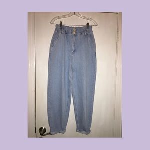 Zara Light Wash Mom Jeans
